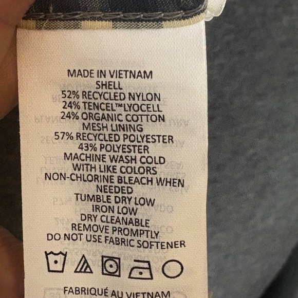 PrAna Kirkwood Shirt Large Plaid Stretch Button-Up Beige Short Sleeve Top - Picture 4 of 14